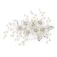 thumbnail image 2 of Impresionantes Pers Nupciales Peinera Peinera Barrette Cóctel Pinza Headwear Sunnimix Elegante peine para el cabello de perlas, 2 of 8