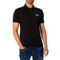 thumbnail image 2 of EA7 Chest Logo Polo Shirt, Black, 2 of 5