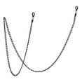 thumbnail image 2 of Eyeglass Chains for Women Men Metal Sunglasses Chain Sunglass Holder Strap Around Neck Reading Eyeglasses Holder Strap Cords Lanyards Gift Length 27.5inch, 2 of 8