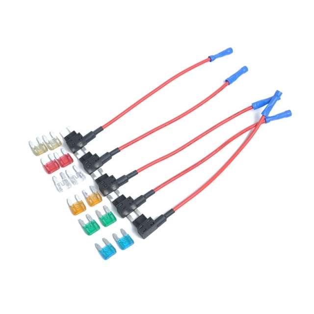OULII 5Ensemble Support de Fusible de Voiture en Plastique Noir Profil Bas pour Démarrage à Distance