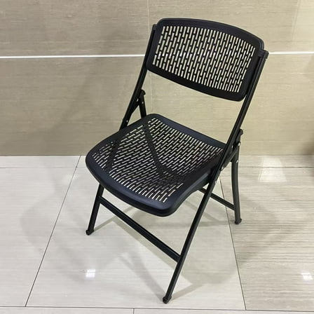 ZHIMU HOME Chairs,Folding Chair, 18-8 Steel, Black