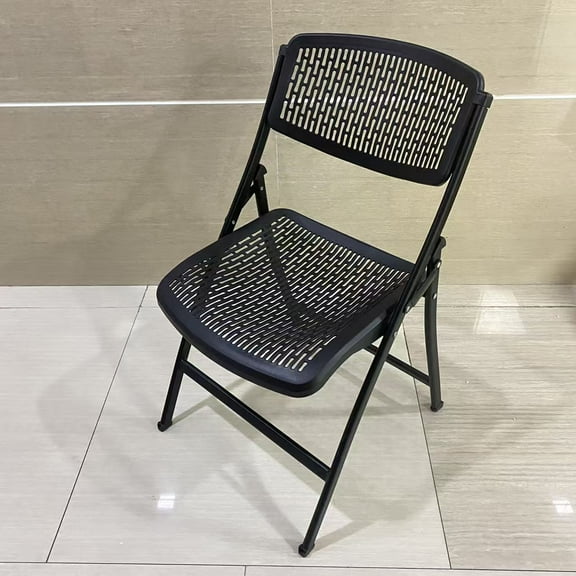 ZHIMU HOME Chairs,Folding Chair, 18-8 Steel, Black