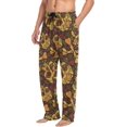 thumbnail image 5 of GZHJMY Pajama Pants for Men - Maple Skulls, Loose Lightweight PJs Lounge Sleep Bottoms with Pockets Drawstring, Pajama Bottoms for Home and Rest, X-Large, 5 of 7