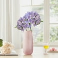thumbnail image 2 of Lilixerw Valentines Day 54-Petal Silk Hydrangea Stem,Realistic Fake Flower for Home Wedding Decor,with Soft Plastic Flower Branch,Couple Gifts,DIY Floral Arrangement,7.1x17.7 Inches,Purple, 2 of 6