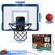 thumbnail image 5 of Aro de baloncesto interior para niños Aros de baloncesto sobre la puerta con iluminación LED y marcador de audio Mini aro de baloncesto Juguetes de baloncesto Regalos para niños de 5 6 7 8 9 10 11 12, 5 of 7