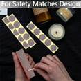 thumbnail image 6 of Bexikou 28Pcs Match Striker Stickers Bumble/Dotted Pattern Match Strike Paper with Adhesive Pre-Cut in Circles for Match Lighters Honeycomb - Brown, Round, 6 of 7