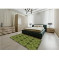 thumbnail image 5 of Ahgly Company Machine Washable Indoor Rectangle Transitional Dark Yellow Green Area Rugs, 5' x 7', 5 of 7