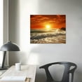 thumbnail image 3 of GOSMITH Sunset Ocean Beach Seascape Modern Wall Art Poster Landscape Canvas Posters and Prints Bedroom Paintings Decorative Picture for Home Living Room Decor, 3 of 4