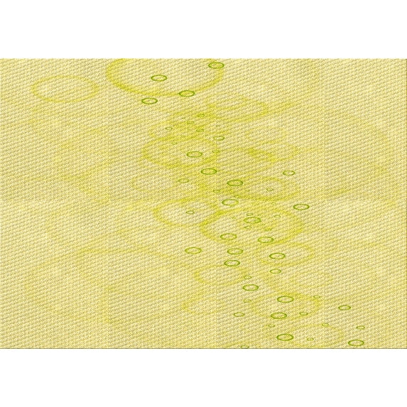 Ahgly Company Indoor Rectangle Patterned Golden Brown Yellow Area Rugs, 5' x 8'