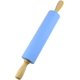 thumbnail image 1 of Silicona Rolling Pin Superficie antiadherente Mango de madera 1,97x15,15 (azul) Afortunado Sencillez, 1 of 4