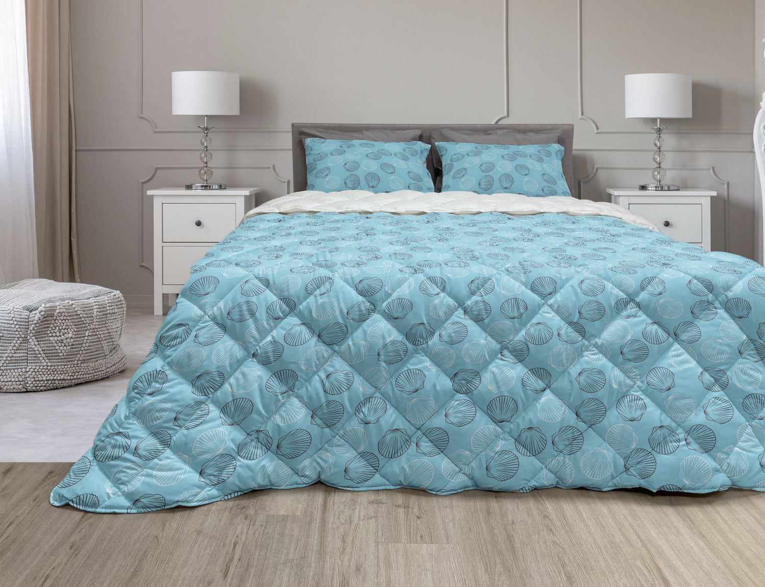 Details about   Cal King Size Bedding Comforter Set Elegant Calming Coastal Gorgeous Beachy 7Pc 