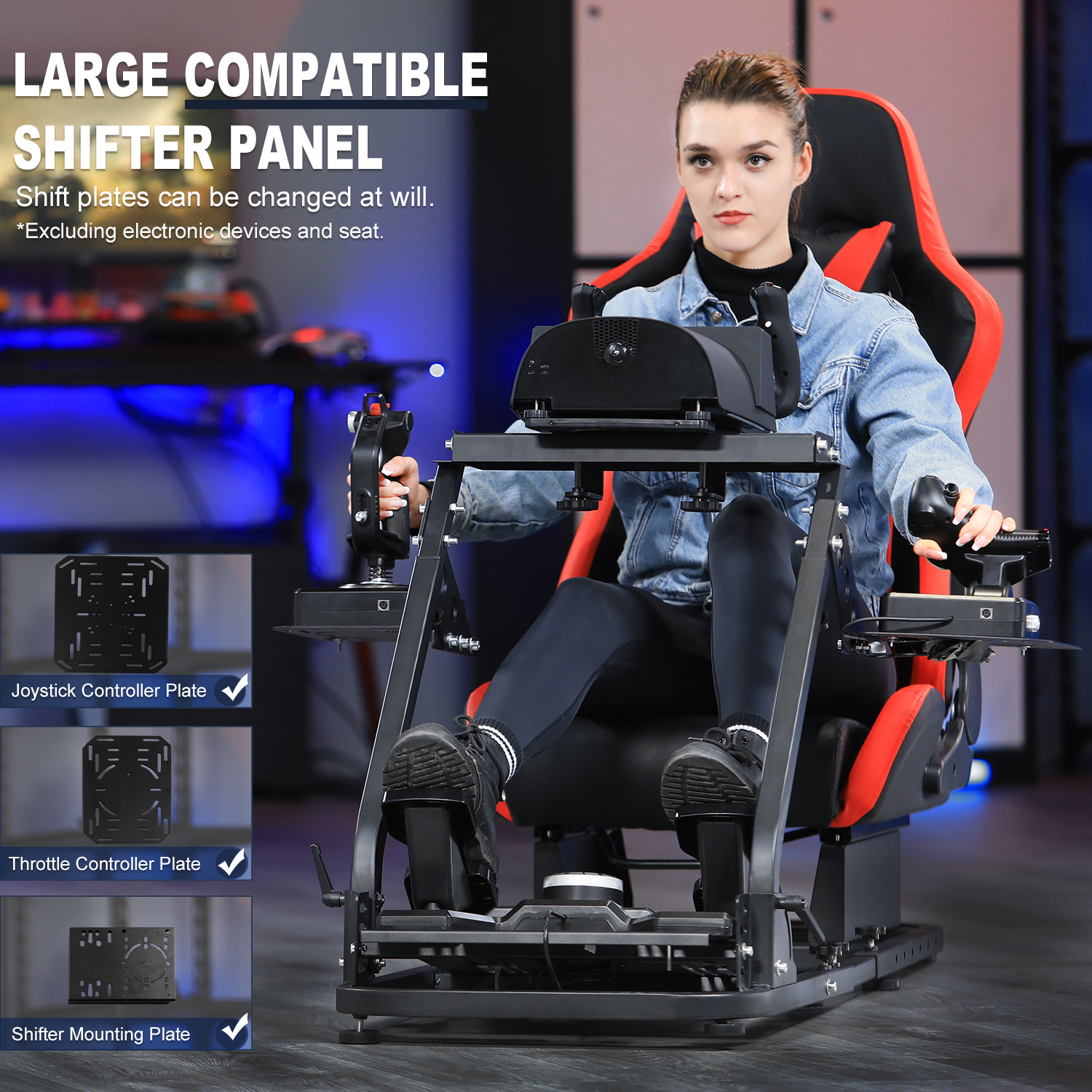 Marada Sim Rig Sim Rig Marada Flight Simulator Cockpit Fit Thrustmaster A10C Hotas ...