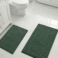 thumbnail image 5 of Evlmd Bathroom Rugs, Extra Soft Absorbent Shaggy Chenille Bath Rugs, Non-Slip Hunter Green Bath Mats for Bathroom Floor Tub and Shower, Home Decor Accessories, 24" X 47", 5 of 6