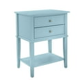 thumbnail image 4 of Desert Fields Eclectic Boho Accent Table with 2 Drawers, Blue, 4 of 7