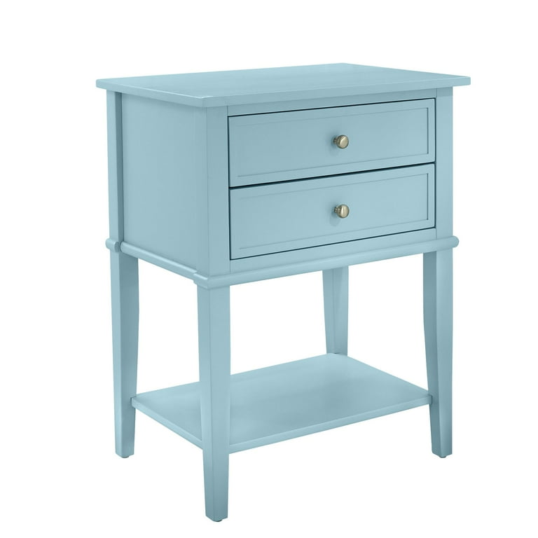 Light blue accent table sales