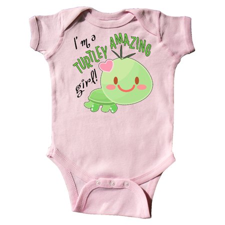 

Inktastic Im a Turtle-ly Amazing Girl- cute turtle Gift Baby Girl Bodysuit