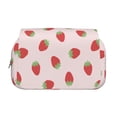 thumbnail image 2 of Kdxio Strawberry for Double Compartment Pen Case Oxford Organizer with Zipper Pockets for Students Artists, 2 of 7
