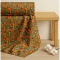 thumbnail image 4 of Soimoi Cotton Voile Fabric Leaves,Floral & Pumpkin Vegetable Print Fabric by Yard 56 Inch Wide, 4 of 7