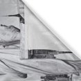 thumbnail image 3 of Ambesonne Black and White Kitchen Curtains, Liberty, 55"x39", Grey, 3 of 3