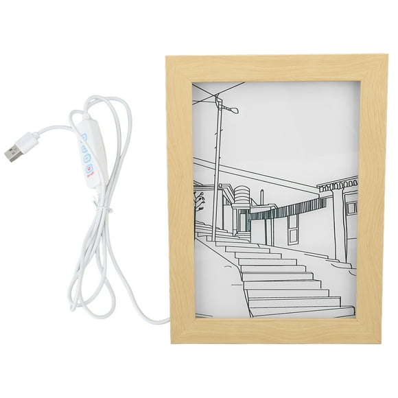 ZOUSSIQI LED Light Picture 3 Modes Modern Stylish Light Up Painting for Bedroom Study Living Room Wall Decoration USB 5V Plug In L JU316-48876