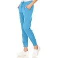 thumbnail image 2 of MediChic Womens Scrub Joggers 4-Way Stretch Anti-Wrinkle Moisture-Wicking Elastic Waistband Four Pocket Jogger Pants, 2 of 5