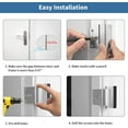 Home Security Door Lock Reinforcement Safety Latch Extra Front Doors
