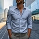 thumbnail image 1 of Ceisia Men Fashion Casual Short Sleeve Turndown Collar Button Front Versatile Gift Daily Work Party Blouse Shirt Top, 1 of 5