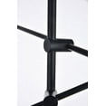 thumbnail image 5 of Indoor Home Decorative Midcentury Modern Axel 6 Lights Black Metal Pendant, 5 of 7