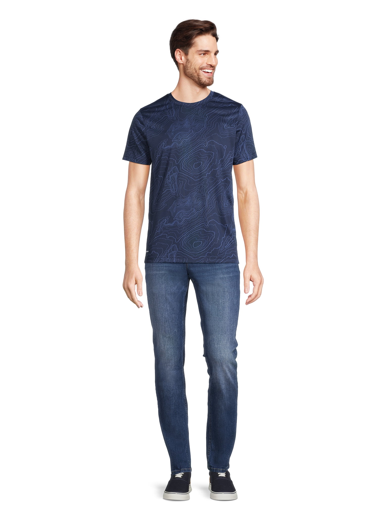 Athletic Works Men’s & Big & Tall Men’s Active Performance Jersey Tee Shirt, Sizes XS-5XL