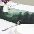 thumbnail image 4 of Yayeee Table Runner 70 inches Long Home Kitchen Dinning Party Decoration, Green Forest, 4 of 7