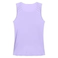 thumbnail image 7 of ZDHoor Mens Glossy Smooth Tank Top Stretchy Sleeveless Gym Workout Vest Tops Purple XL, 7 of 7