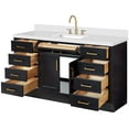thumbnail image 5 of Ariel T061swqrvo Hepburn 61" Free Standing Single Basin Vanity Set - Blue, 5 of 7