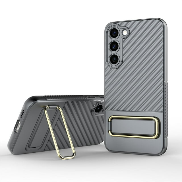 Rugged Case for Samsung Galaxy S23 Plus 6.6 inch with All-inclusive Lens Protection Invisible Hidden Kickstand Shockproof Slim Lightweight Case,Red
