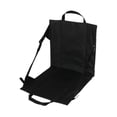 thumbnail image 4 of Silla plegable con asiento de estadio, sencilla, resistente al desgaste, ligera, con soporte para la espalda Negro, 4 of 8