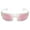 Clear | Pink Mirror, variant on Wrap Around Polarized Sports Sunglasses for Men Women TR90 Frame Driving Running Fishing Sun Glasses