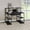 Black, variant on Rectangular Office Desk with Storage Compartments / Support Recording Equipment