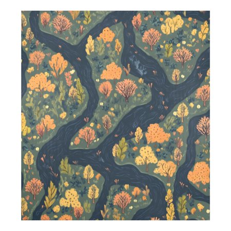 

Dishwasher Magnetic Sticker 23x26 Inch Refrigerator Magnetic Sticker Washing Machine Magnetic Sticker Kitchen Panel Magnetic Sticker Home Decor River Tree Pattern