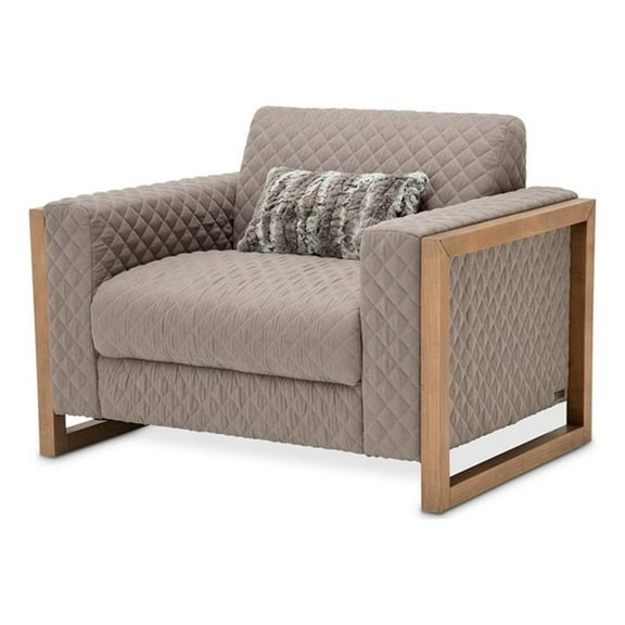 Michael Amini Hudson Ferry Accent Chair - Slate Gray