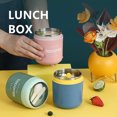 thumbnail image 2 of Japanese Kids Lunch Box Stainless Steel Food Thermal Cup Picnic Portable Bento Container With Tableware Kitchen Accessories Blue, 2 of 6