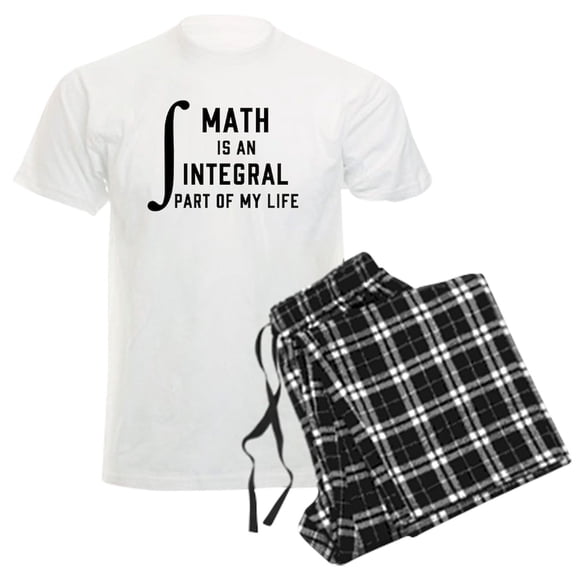 CafePress - Math Is An Integral Part Of M Men's Light Pajamas - Men's Light Loose Fit Cotton Pajama Set