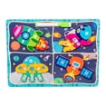 thumbnail image 1 of Rompecabezas de madera 2 en 1 para niños pequeños, tablero de dibujo, Año Nuevo, aprendizaje temprano para niños. Espacio, 1 of 7