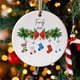 thumbnail image 1 of pstuiky Adorno navideño colgante redondo para árbol de Navidad 2024: regalos navideños para familiares y compañeros., 1 of 7