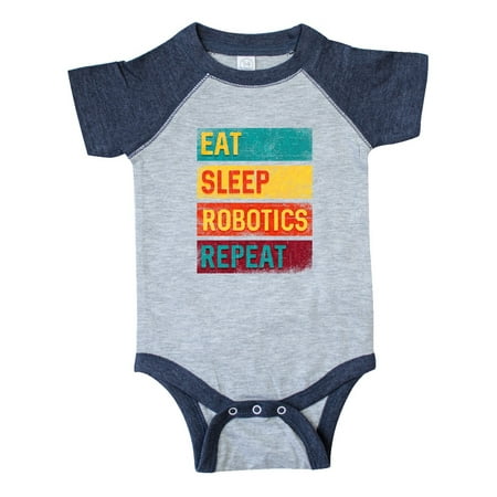 

Inktastic Robotics Team Eat Sleep Robotics Repeat Gift Baby Boy or Baby Girl Bodysuit