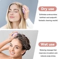 thumbnail image 6 of HEETA Scalp Massager Hair Growth, Soft Silicone Scalp Scrubber Shampoo Brush for Exfoliation, Dandruff Removal, Wet & Dry Use, Wheat Straw Purple, 6 of 8