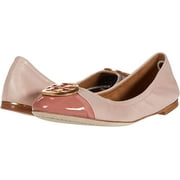 Tory Burch Ladies Pink Minnie Cap Toe Ballet Flats
