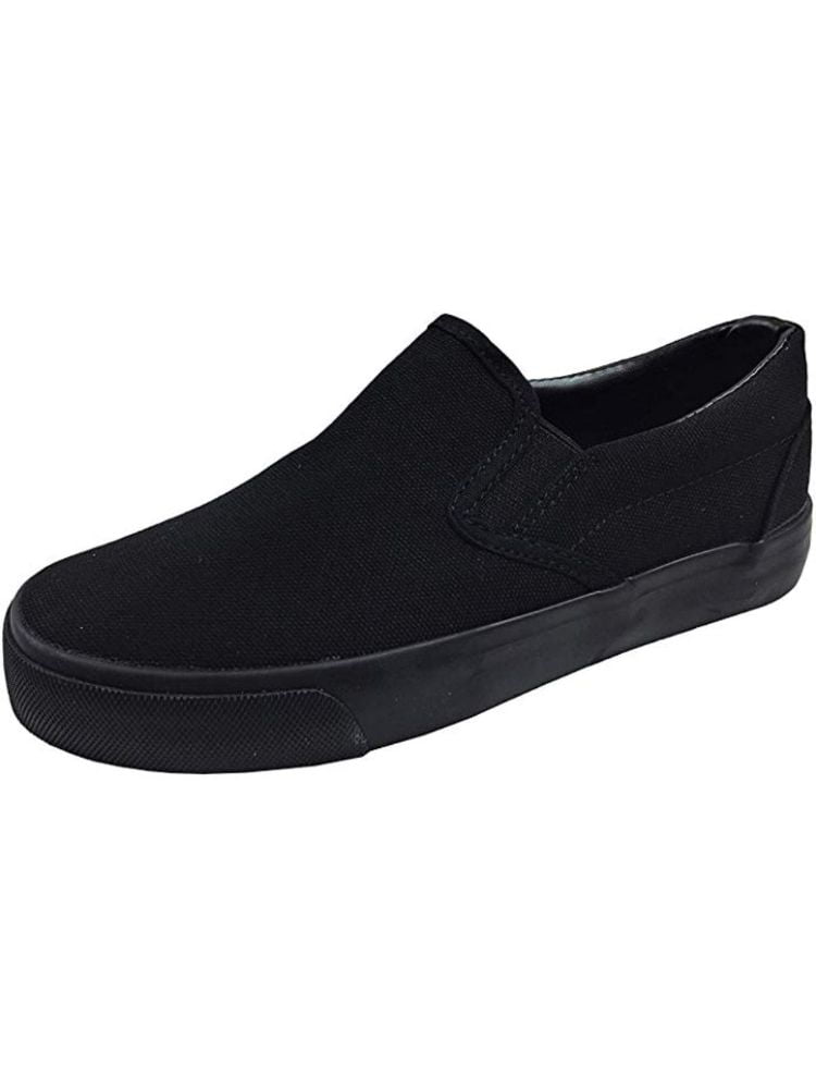 SLM - New Kids Classic Slip On Canvas Casual Low Sneakers Tennis Shoes ...
