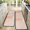 thumbnail image 4 of Kitchen Rugs Sets Of 2,Pioneer Flower Floral Print Pattern Anti Fatigue Kitchen Mat Rugs Non Slip Washable,Decorative Kitchen Floor Mats for Kitchen,Sink,Laundry,17"x47"+17"x47", 4 of 5