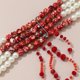 thumbnail image 3 of Perlas de imitación que gotean sangre, collar de perlas ensangrentadas, collar de clavícula con borlas de cuatro capas, 3 of 4