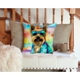 thumbnail image 5 of Cairn Terrier Hippie Dawg Fabric Decorative Pillow 14 in x 14 in, 5 of 5