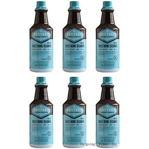 Santeen Toilet Bowl Cleaner & Delimer 6Pack Of 1Quart Bottles